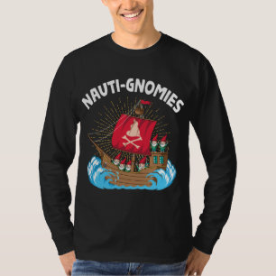 Nauti Gnomies Zeilen Nordic Pirate Gnomen T-shirt