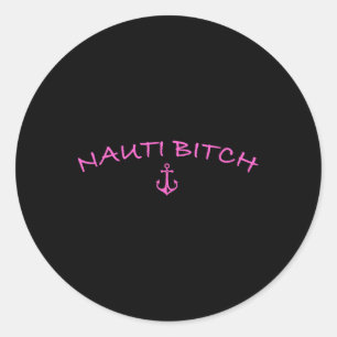 Nauti Varende Strand Bum Meer Leven Wake Leven Voo Ronde Sticker