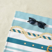 Nautica Ancre et serviette de plage Stripes (En situation)