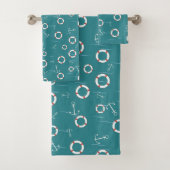 Nautica Bath Towel Set Bad Handdoek (Insitu)