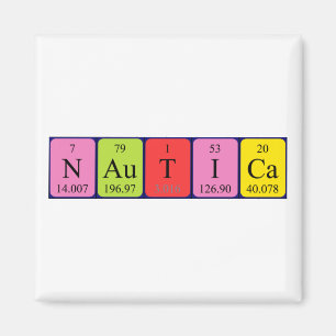 Nautica periodieke lijstnaam magnet magneet