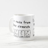 Nautica périodique nom de table mug (Devant gauche)