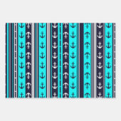 Nautical 3-Pack  Inpakpapier Vel (Voorkant)