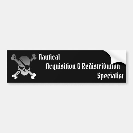 Nautical Acquisition & Redistribution Specialist Bumpersticker (Voorkant)