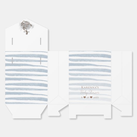 Nautical Adventure White Baby shower Bedankdoosjes (Ongevouwen)