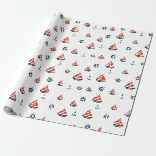 Nautical Adventure Wrapping Paper Cadeaupapier