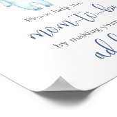 Nautical Ahoy Baby shower Envelope Station Poster (Hoek)