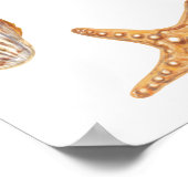 Nautical Ahoy Baby Shower Welkom Bord Poster (Hoek)