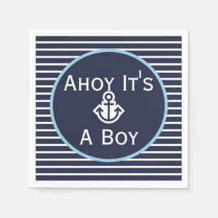 Nautical Ahoy Het is een Baby shower Napkins Servet