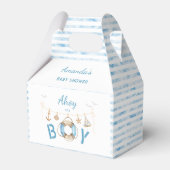 Nautical Ahoy Het is een Boy Baby shower Bedankdoosjes (Voorkant Zijde)