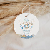 Nautical Ahoy Het is een Boy Baby shower Bedankjes Labels