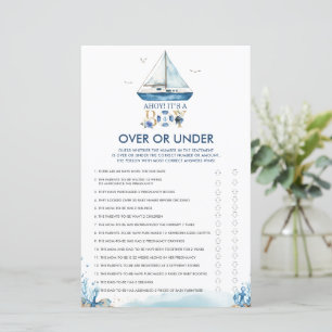 Nautical Ahoy Het is een jongen over of onder Baby