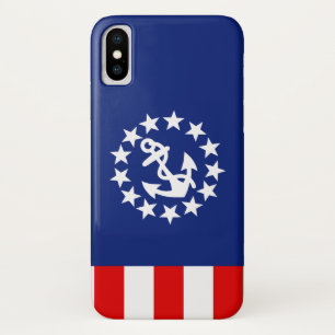 Nautical American Yacht Flag Anchor iPhone X Hoesje
