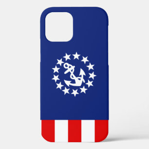 Nautical American Yacht Flag Anchor iPhone 12 Hoesje