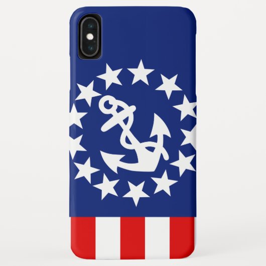 Nautical American Yacht Flag Stars Case-Mate iPhone Case (Achterkant)
