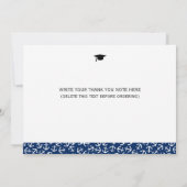 Nautical Anchor Afstuderen Class of 2016 Hartelijk Bedankkaart (Achterkant)