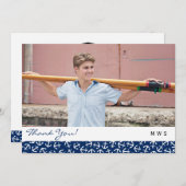 Nautical Anchor Afstuderen Class of 2016 Hartelijk Bedankkaart (Voorkant / Achterkant)