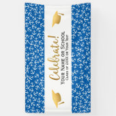 Nautical Anchor Afstuderen Class of 20XX Afstudeer Spandoek (Verticaal)