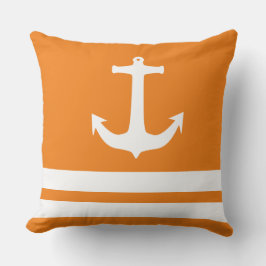 Nautical Anchor and Stripes Pattern Kussen