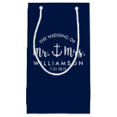 Nautical Anchor Beach Wedding Personalized Favor Klein Cadeauzakje (Voorkant)