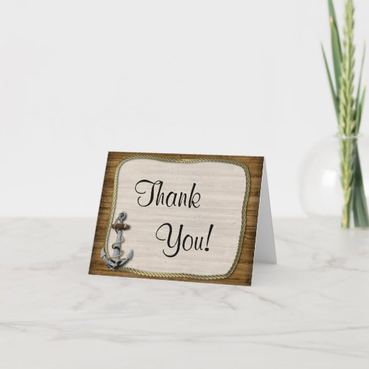 Nautical Anchor Bedankt (Voorkant)