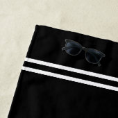 Nautical Anchor Boat Name Navy Black Strandlaken (In situ)