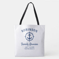 Nautical Anchor Family Reunion Navy Blue & White