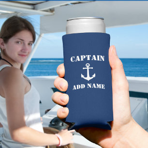 Nautical Anchor Kapitein of Boat Name Navy