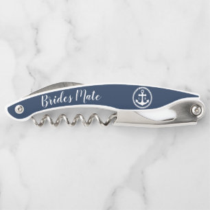 Nautical Anchor Monogram Brides Mate Bridesmaid Wa Kurkentrekker