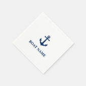  Nautical Anchor Navy Blue Servet (Hoek)