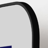 Nautical Anchor Navy Blue White Monogram Name Pickleball Paddle (Links Detail)