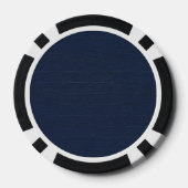  Nautical Anchor Navy Blue/White Pokerchips (Achterkant)