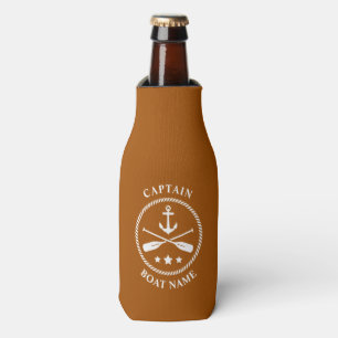 Nautical Anchor Oars Captain Your Boat Name Rusty Flesjeskoeler
