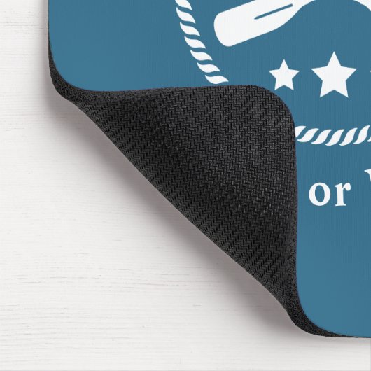 Nautical Anchor & Oars met kapitein Boat of naam Muismat (Hoek)