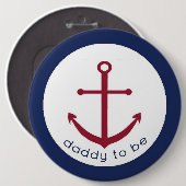 Nautical Anchor papa om Button te worden (Voorkant /achterkant)