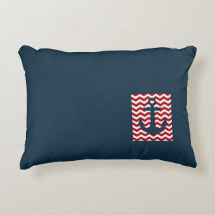 Nautical Anchor Patriottische Bootnaam Kapitein Accent Kussen