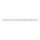 Nautical Anchor Pattern marine | wit Lint (Voorkant)