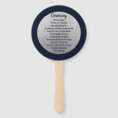 Nautical Anchor Program Fans Handwaaier (Achterkant)