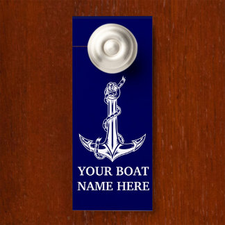 Nautical Anchor Rope Boat Name