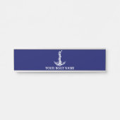 Nautical Anchor Rope Boat Name Deurbordje (Voorkant)