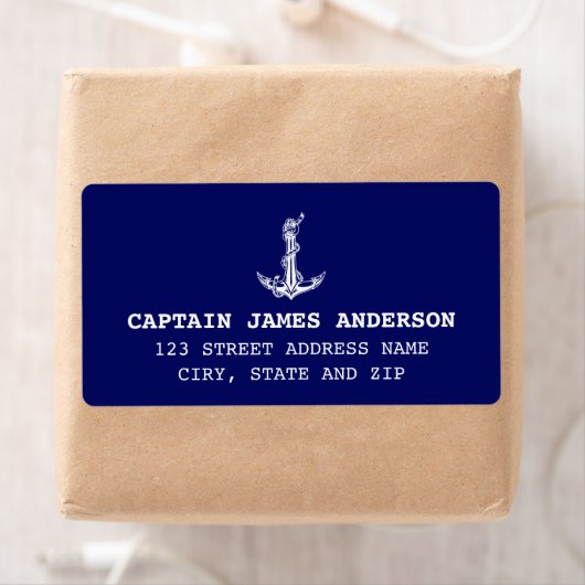  Nautical Anchor Rope Boat Name Etiket (Insitu)