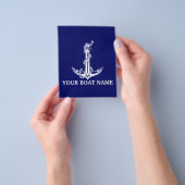  Nautical Anchor Rope Boat Name Flyer (Hand)