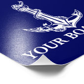  Nautical Anchor Rope Boat Name Foto Afdruk (Hoek)