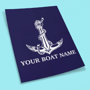  Nautical Anchor Rope Boat Name Poster