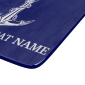  Nautical Anchor Rope Boat Name Snijplank (Hoek)