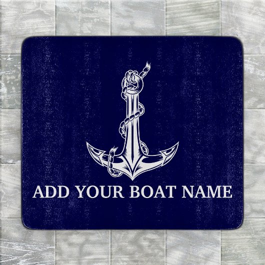  Nautical Anchor Rope Boat Name Snijplank