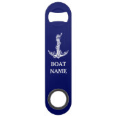Nautical Anchor Rope Boat Name Speed Flessenopener (Achterkant)