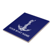  Nautical Anchor Rope Boat Name Tegeltje (Zijkant)