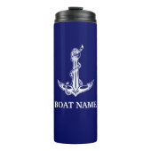  Nautical Anchor Rope Boat Name Thermosbeker (Voorkant)