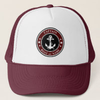 Nautical Anchor & Rope Captain Boat of Name